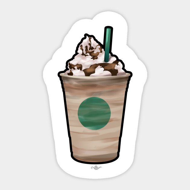 Blended Coffee Drink Starbucks Sticker TeePublic